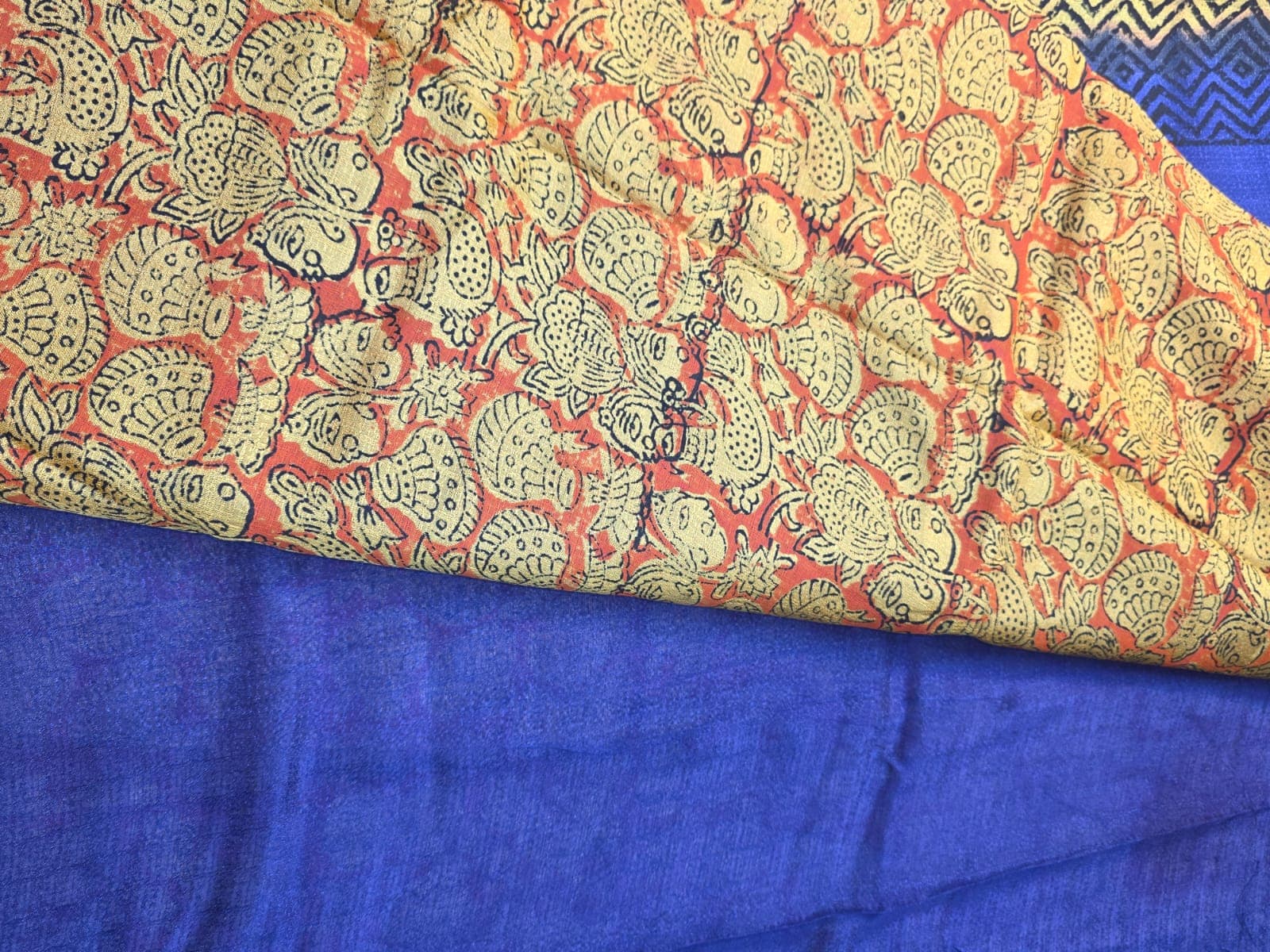 Pure Jute Georgette Saree image 6