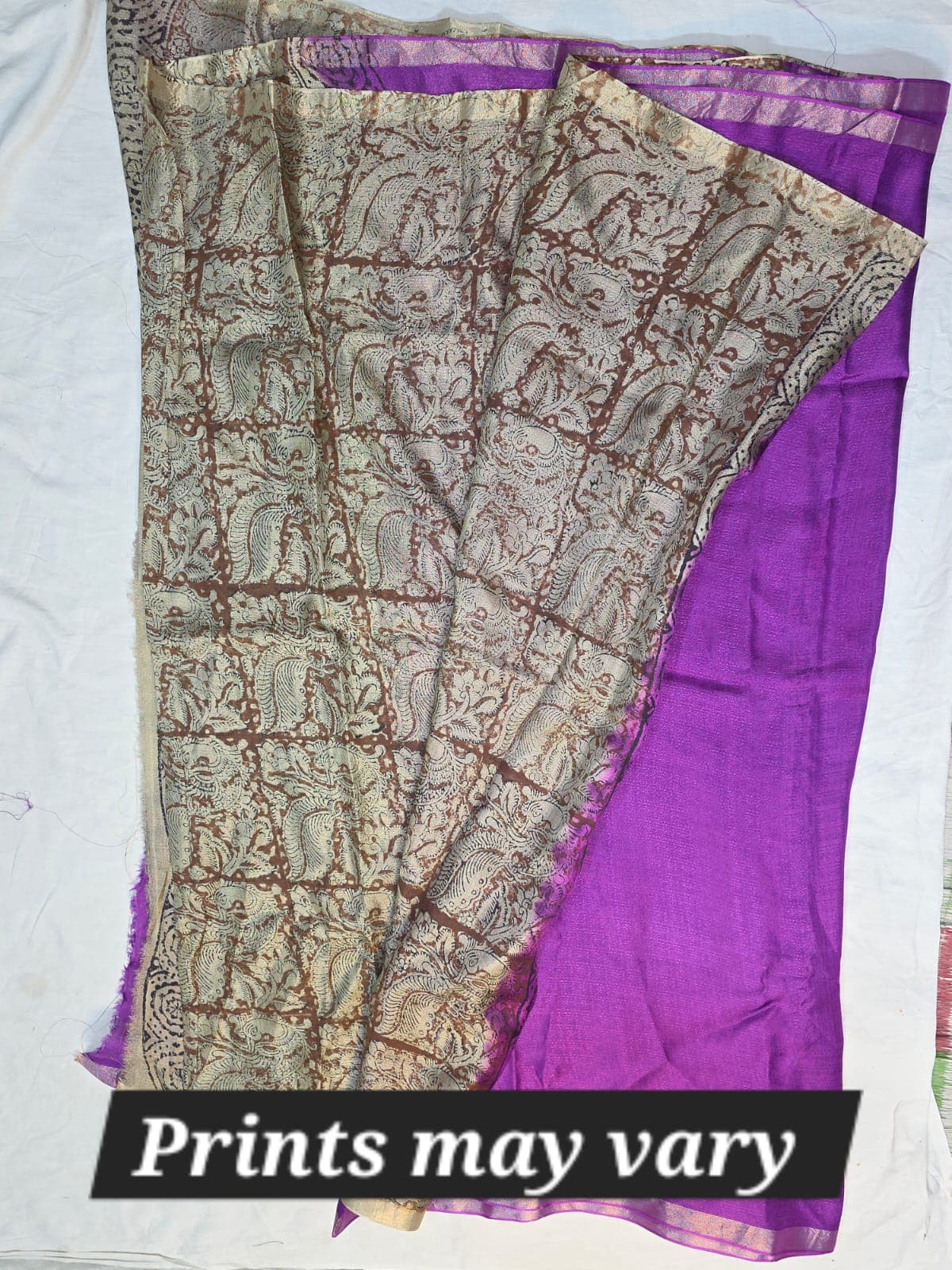 Pure Jute Georgette Saree image 9