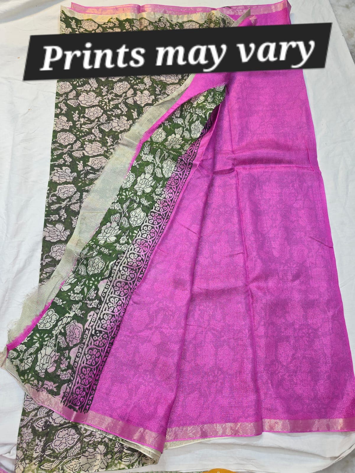 Pure Jute Georgette Saree image 3