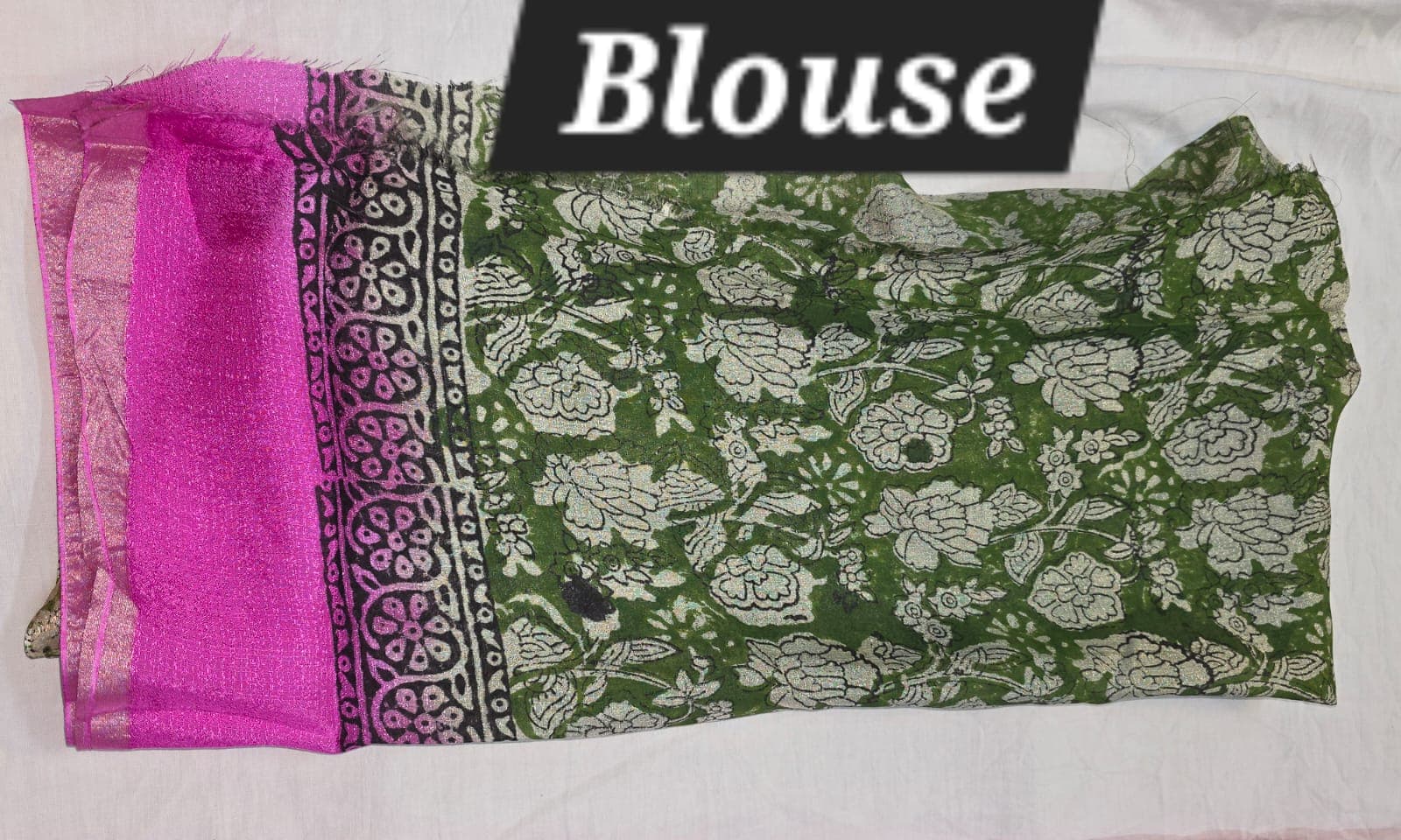 Pure Jute Georgette Saree image 2