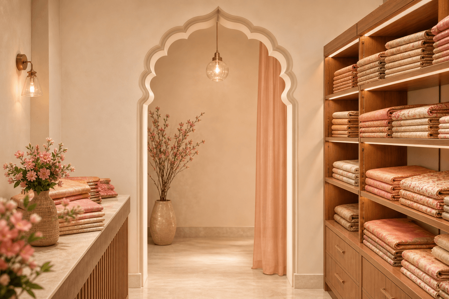 Warm and welcoming Nhavyaas Boutique interior